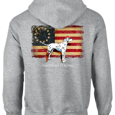 American Strong - Full Zip Hooded Sweater
